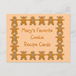 Cartões de Receita de Cookie Favoritos~Pão de Ging