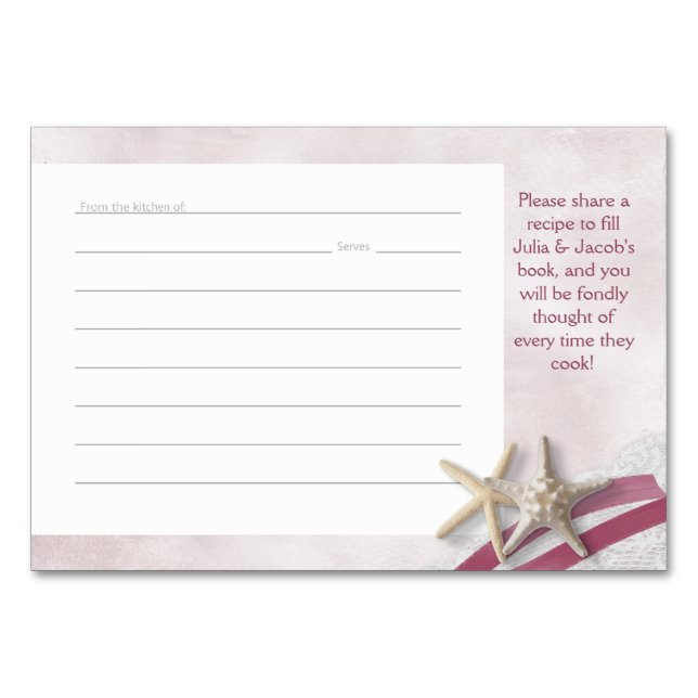 Cartões de receita e fita estelar (Frente)