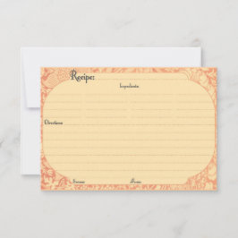 Cartões de Receita Elegantes