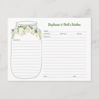 Cartões de Receita em Pote de Pedra com Flores Bra