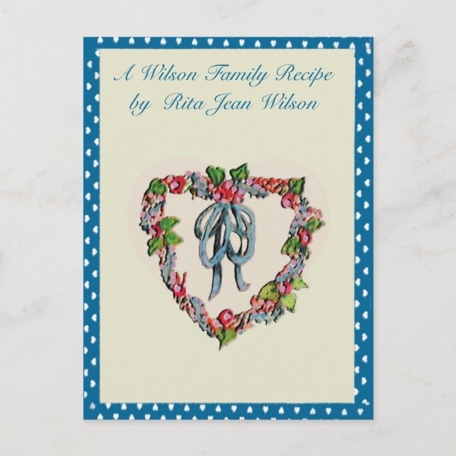 Cartões de receitas (Frente)