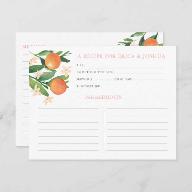 Cartões de Receitas de Chás de panela Corresponden (Frente/Verso)