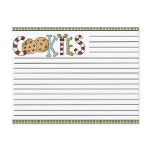 Cartões de receitas de Natal