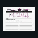 Cartões de receitas de nozes de cozinha de orquíde<br><div class="desc">Cartões de receitas de Chá de panela giro, com orquídea turquesa e esboços pretos de pratos, potes, tigelas e utensílios de cozinha. A frente do nosso cartão de receita oferece espaço para um título de receita, da cozinha e do espaço de ingredientes. Sacudir nosso cartão de receita para ver as...</div>