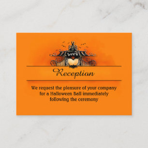 Cartões de Recepção 3.5x2.5 - Amor de Halloween