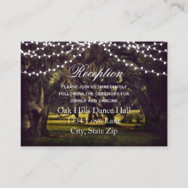 Cartões de Recepção de casamento de árvores de car