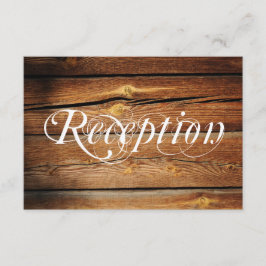 Cartões de Recepção de Casamento em Madeira de Cel