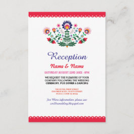 Cartões de Recepção de Casamento Fiesta Mexicanos