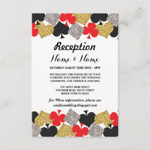 Cartões de Recepção de Casamento Las Vegas Festa n