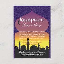 Cartões de Recepção de Casamento Noites Árabes Rox
