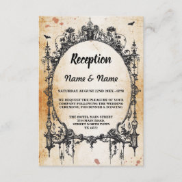 Cartões de Recepção de Casamento Rústicos com Mold