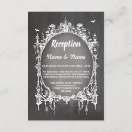 Cartões de Recepção de Casamento Rústicos Quadro G