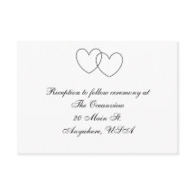 Cartões de Recepção "Intertravar Corações"