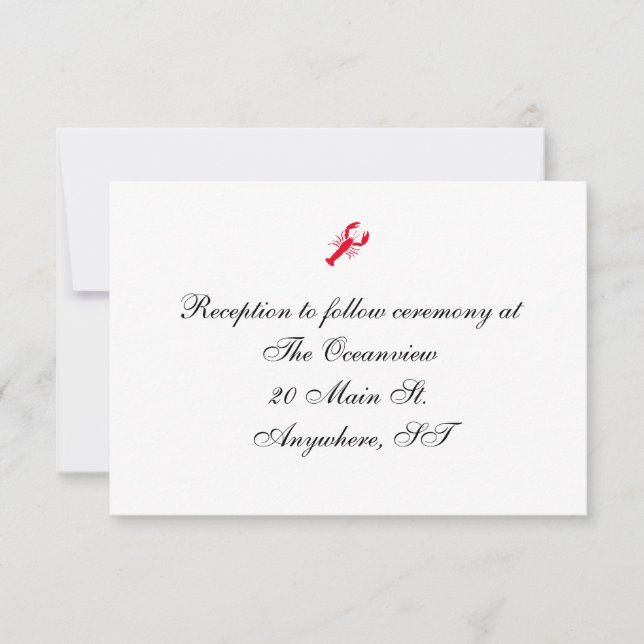 Cartões de recepção "Mar profundo" (Frente)