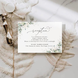 Cartões de Recinto de Recepção de Casamento Eucali