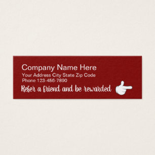 Cartões de Recompensa de Referência do Cliente Red