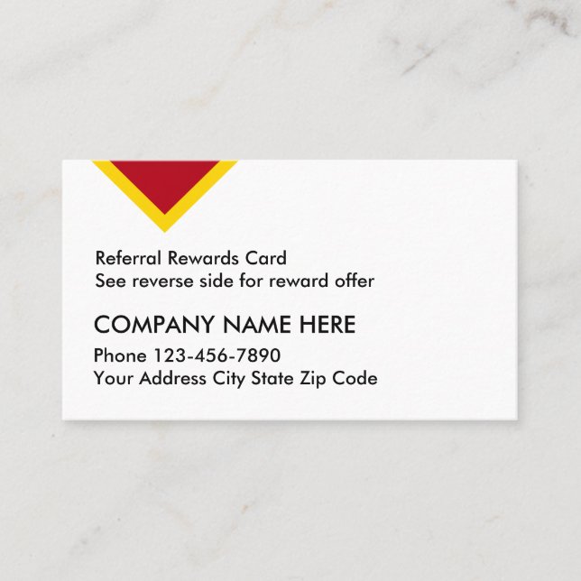 Cartões de Recompensa de Remessa do Cliente (Frente)