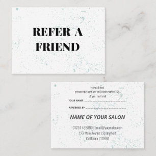 Cartões de Referência Chic Salon - Promoção de Neg