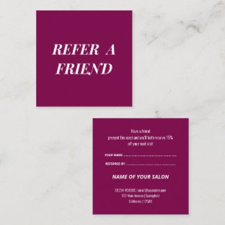 Cartões de referência magenta negros