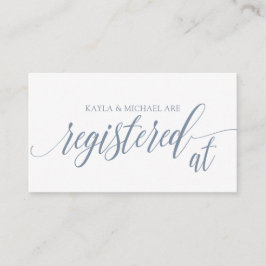 Cartões de Registro de Casamento de Caligrafia - A