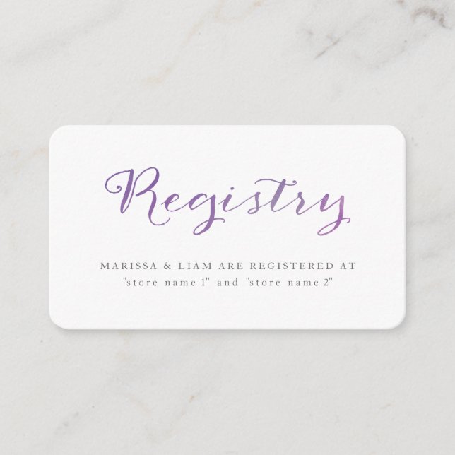 Cartões De Registro De Cores Aquáticas De Amor Pur (Frente)