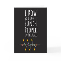 Cartões de Remador Engraçados Barco Antigo Mulher 