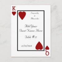 Cartões de Reprodução de Cartões King/Queen Mesa P