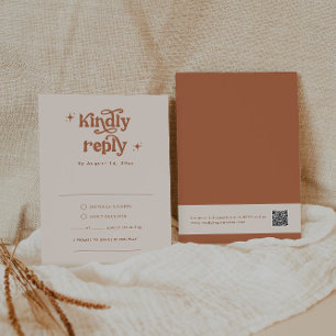 Cartões de Resposta de Casamento Boho