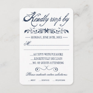 Cartões de Resposta de Casamento de Aquarela