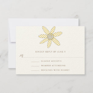 Cartões de Resposta de Casamento de Árvore Flor Wh