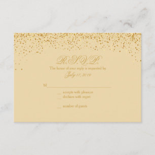 Cartões De Resposta De Casamento Glitter Glitter o
