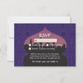 Cartões de Resposta de Casamento Noites Árabes RSV