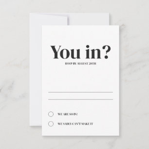 Cartões de Resposta de Casamento Oval Mínimo