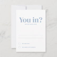 Cartões de Resposta de Casamento Oval Mínimo