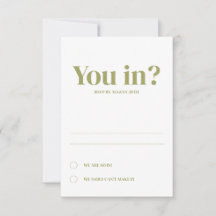 Cartões de Resposta de Casamento Oval Mínimo