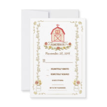 Cartões de resposta de casamentos de casamentos