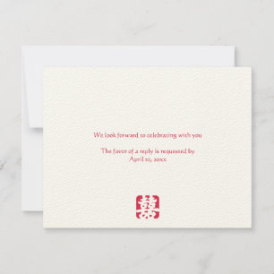 Cartões de resposta de envelope de casamento com d