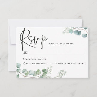 Cartões de Resposta de Eucalipto,