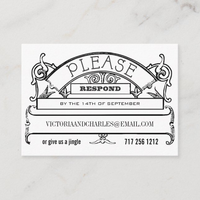 Cartões de Resposta de Quadro Negro por E-mail ou  (Frente)