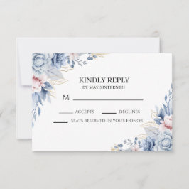 Cartões de Resposta de RSVP de Casamento de Hortên