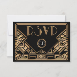 Cartões de Resposta de RSVP de Casamento no Estilo
