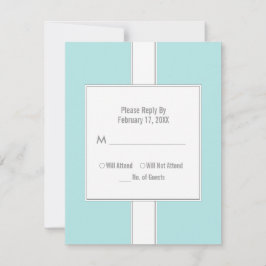 Cartões de Resposta do Bat Mitzvah {Light Teal}
