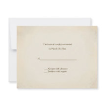 Cartões de resposta ocidentais do casamento do