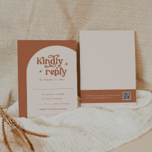 Cartões de Resposta para Casamento Boho