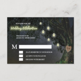 Cartões de Resposta para Casamento Firefly Mason J