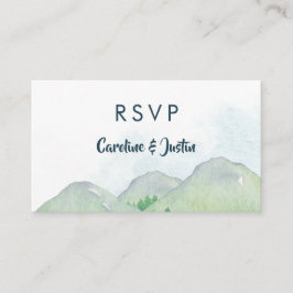 Cartões de Resposta para Pequeno Casamento nas Mon