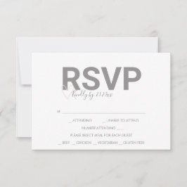 Cartões de Resposta RSVP com Tema de Dia dos Namor