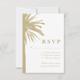 Cartões de resposta RSVP de casamento de praia exc