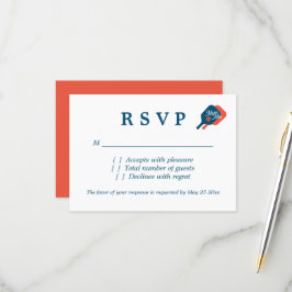 Cartões de resposta RSVP de casamento de seleção