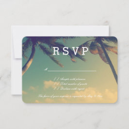 Cartões de resposta RSVP de casamento em Palm Beac